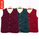 Mom's velvet thickened vest cotton coat winter new middle-aged women's clothing large size warm grandma vest cotton clothing middle-aged and elderly