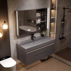 New Bathroom Cabinet Combination Nano Microcrystalline Stone Integrated Ocean Basin Washbasin Bathroom Sink