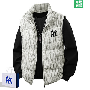 
Outlet Special Checked Cotton Vest Men's 2026 New Stand Collar Vest Winter Outerwear Thickened Jacket Men