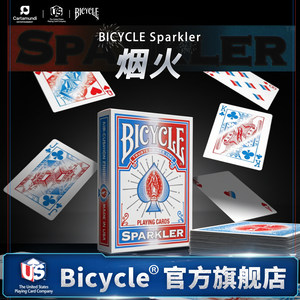 
bicycle bicycle American collection flower cut magic retro collection playing cards paper cards fireworks Sparkler