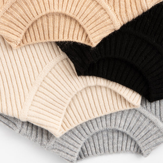 
New autumn and winter children's sweater for men and girls' wear cardigans half turtleneck thickened pullover plush thread base knit sweater