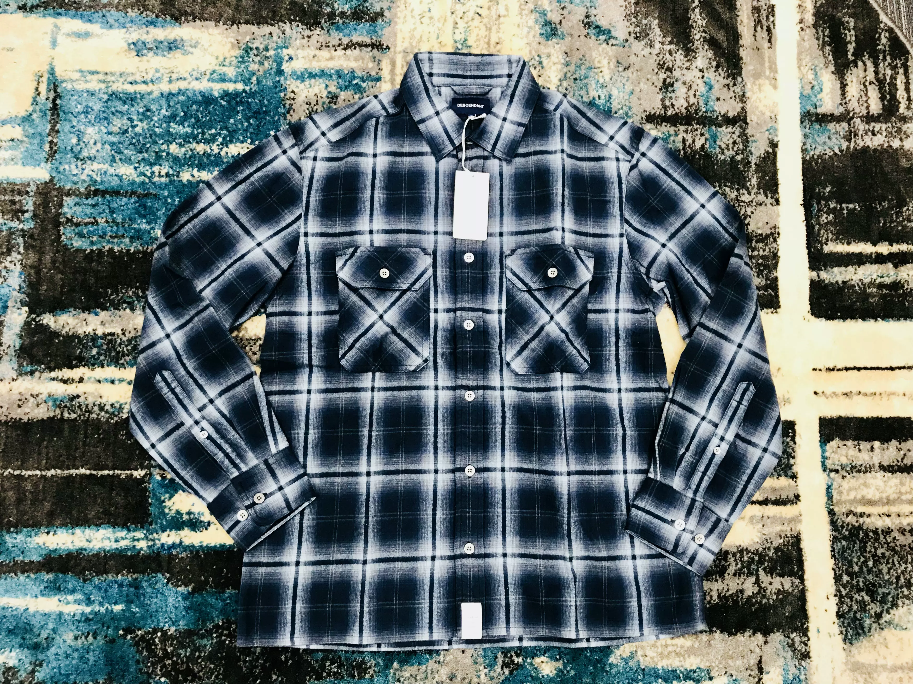 現貨DESCENDANT 17AW MILPITAS/CHECK LS SHIRT 格子襯衫DCDT-Taobao