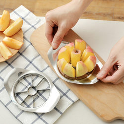 Stainless Steel Apple Slicer, Fruit Divider, Core Remover, Fruit Cutter, Slicer, Household Kitchen Gadget