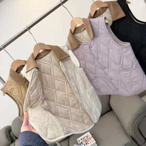 
Sheep wool filling! Can be worn by men and women! Detachable collar! Autumn and winter thermal vest, versatile sleeveless waistcoat