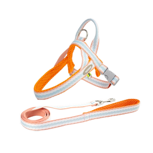 
Summer breathable dog leash for small and medium-sized dogs Teddy Bichon Corgi adjustable saddle-style harness collar