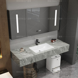 Seamless Integrated Bathroom Cabinet Set with Modern Minimalist Design, Bathroom Sink, Washbasin, Handwashing Basin
