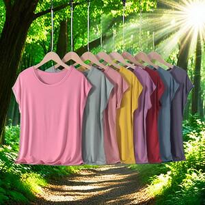 
Modal mother wears round neck vest vest for women in summer wear large size T-shirt loose fat mm plus thin top