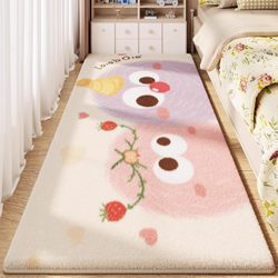 Carpet for Bedroom 2025 New Model Children's Room Bedside Carpet Girl's Bedroom Cute Long Thickened Floor Mat