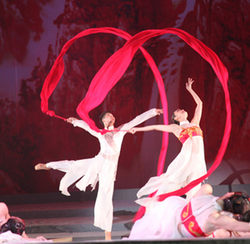 Adults and Kidsren's Artistic Gymnastics Twisting Yangko Ribbon Streamer Big Red Silk Jumping Belt Ribbon Kidsren's Dance Red Ribbon