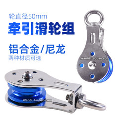 Sports Rehabilitation Training Pulley Aluminum Alloy Nylon Bearing Wheel Large Flying Bird Fitness Traction Pulley Set 50