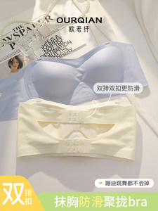 
Strapless underwear for women, non-slip, small breasts, large, thin summer style, girl's markless strapless breasts invisible back bra