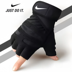 Sports Gloves with Wrist Protection for Men and Women, Non-Slip, Wear-Resistant, Half-Finger for Cycling, Weightlifting, Fitness Training, Pull-Ups, and Callus Prevention