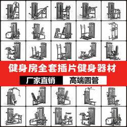 Fitness Equipment, Gym-Specific Equipment, Complete Set of Commercial High and Low Back Butterfly Machine, Chest Push Strength Equipment