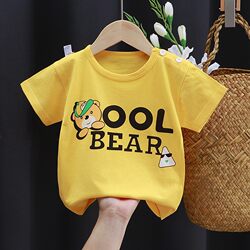 Boys' Short-Sleeved T-Shirts, Baby Pure Cotton Girls' Tops, Summer Clothes, Baby Half-Sleeved Summer Thin Clothes, Infant Clothes, Category a