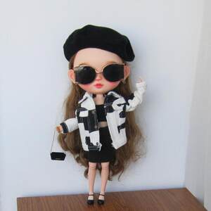 
blythe small cloth clothes Barcobier ob24 ob26 azone cow pattern coat handmade baby clothes