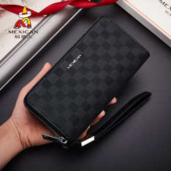 [Men's Gift] Scarecrow 2025 Genuine Leather Long Zipper Large Capacity Wallet for Men High-End Genuine Handbag