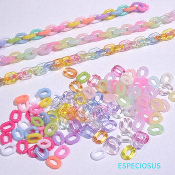 
diy transparent acrylic chain combination split ring