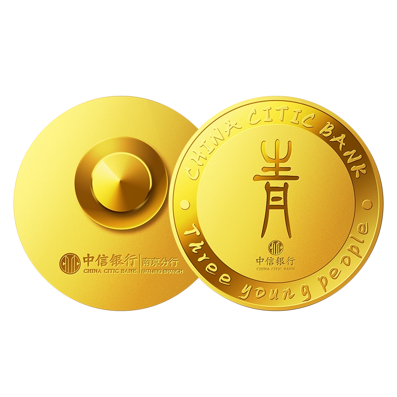 純金胸章定製紀念章足金徽章胸針純金999勳章定做員工週年慶