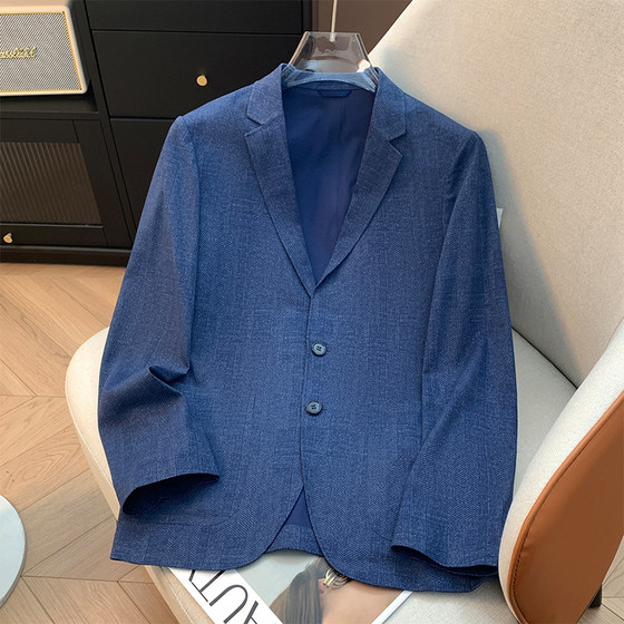 
H mark, remaining orders! Small quantity in stock! Business fashion casual spring and summer thin stretch sunscreen suit for men