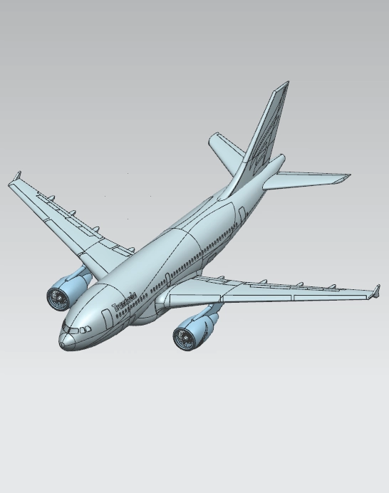 AIRBUS 310空客A310客机飞机3D模型三维模型图纸stp/igs格式图纸