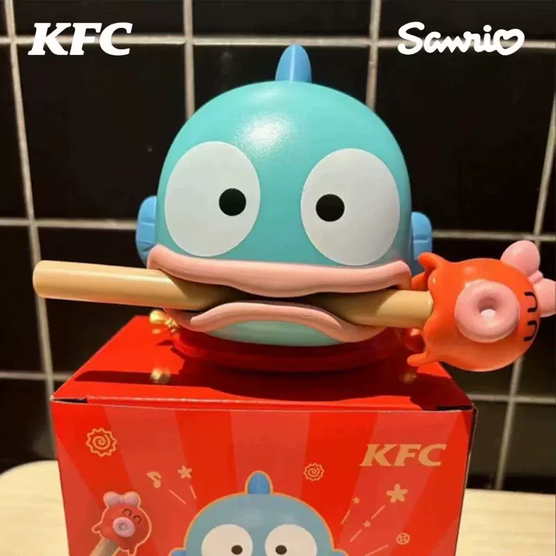 肯德基KFC新春三丽鸥玩具手办2024龙年新款人鱼汉顿木鱼库洛米