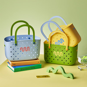 Student dormitory baggage washbasin three-piece set hand-held bath bucket mouthwash cup bath basket on campus school toilet set