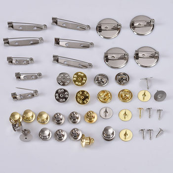 Universal brooch spare buckle flat head handmade badge