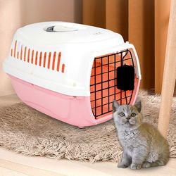 Pet Cat and Dog Carrier, Lightweight Outdoor Travel Large-Capacity Portable Rabbit Breeding Cat and Dog Travel Cage