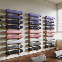 Yoga Mat Storage Rack Foam Roller Fitness Storage Yoga Studio Gym Home Wall-Mounted Organizer