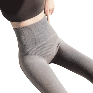 High -waist leggings Female thin autumn and winter wearing velvet plus socks and thick cashmere autumn pants Step on your feet to keep the abdomen warm cotton pants
