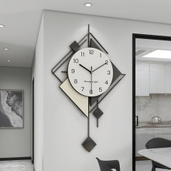 Creative Art Clock Wall Clock for Living Room 2025 New Model No-Drill Clock Modern Simple High-End Elegant Light Luxury Clock