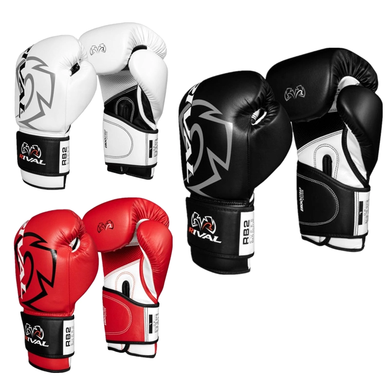 RIVAL RS2V ボクシンググローブ 黒/白/赤14オンススパーリング用