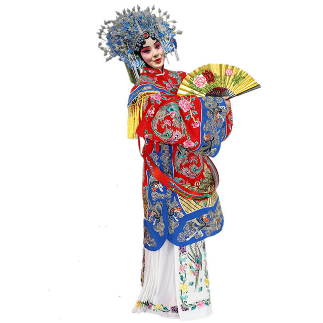 The opera clothing stage Peking Opera Yuepan Troupe Fengpie Pok Wlower Performs Yang Guifei Drunk Female Python
