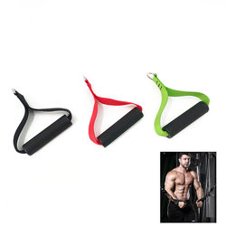 Multifunctional Fitness Training Handle Tpr Grip Pull Rope Gantry Equipment Handle Chest Pull Handle