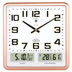 Polaris Clock Living Room Wall Clock Calendar Wall Clock Home Perpetual Calendar Modern Elegant Clock Simple Quartz Clock