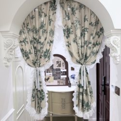 Ins-Style Cotton and Linen Pine Cone Plaid Curtains, Blackout Curtains for Bedroom, No-Drill Installation, Wardrobe Door Curtain, Partition Curtain