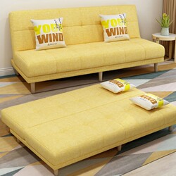 Sofa Bed, Dual-Purpose, Double, Foldable, Multifunctional, Convertible into a Bed, Removable and Washable, Without Armrests, 1.4m Wide, Sofa Bed for Living Room