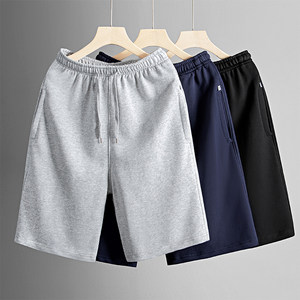 Men's pants pants casual shorts Men's summer waiwai sports pure cotton 5 -point pants men's hair circle loose tide season sand pants