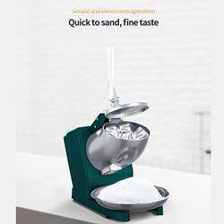 Ice Crusher, Snowflake Slush Machine, Shaved Ice Machine, Continuous Ice Machine, Household and Commercial Electric Fully Automatic Ice Crusher, Popular Model