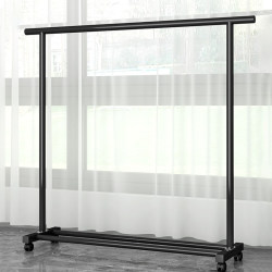 New Style Clothes Drying Rack, Floor-Standing, for Home Use in the Bedroom, for Hanging Clothes on the Balcony, Foldable Rod, Indoor, Mobile, for Dormitory, for Drying Clothes and Hats