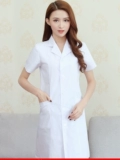 Летний белый халат, униформа врача, тонкая униформа медсестры для работы, для салонов красоты
