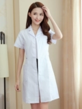 Летний белый халат, униформа врача, тонкая униформа медсестры для работы, для салонов красоты