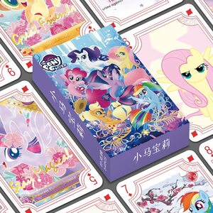 
My Little Pony Cute Cartoon Playing Cards Two-Dimensional Comic Animation Leisure and Entertainment Card Fighting Landlord Hard Card