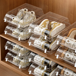 Transparent Shoe Boxes Do Not Take up Space and Can Be Stacked to Store Shoes. Space-Saving Plastic Shoe Cabinet Storage Box Shoe Rack