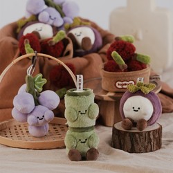 Logaloga Plush Toy Doll Holiday Gift for Girls Plush Creative Bag Pendant Cute Souvenir