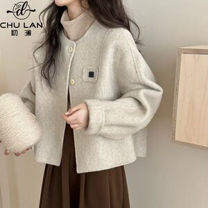 
Short woolen coat for women spring 2026 new style small unique and beautiful super hot age-reducing coat top