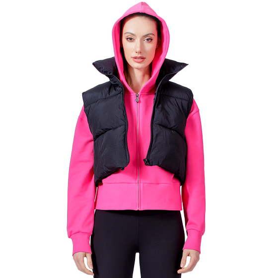 AUMNIE short zippered cotton vest for autumn and winter warmth, softness, comfort, fashion, and casual wear