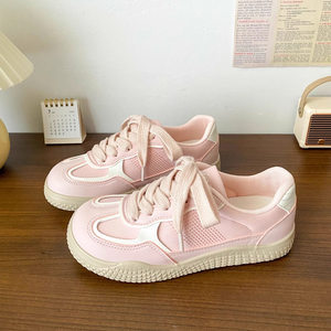 
Qingdao Fukelai women's shoes source factory Hong Kong style thick-soled white shoes 2026 new Korean version versatile and cute big head