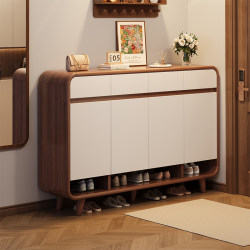 Shoe Cabinet for Home Entrance, Integrated Wall-Mounted Storage Cabinet, 2026 New Model, Popular High-End Design for Hallway and Corridor Entry