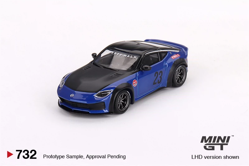 MINIGT 1:64 日产Nissan Z LB NATION WORKS 蓝色合金汽车模型732 